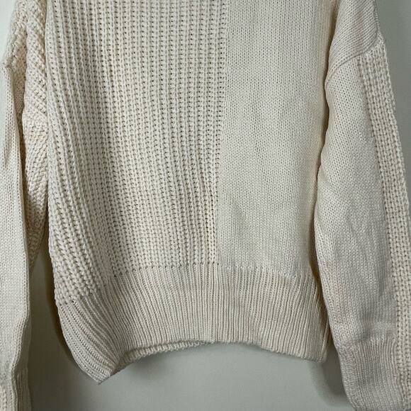 Topshop Cream Knitted Roll Neck Sweater NWT Womens Size 0-2 - Picture 6 of 8
